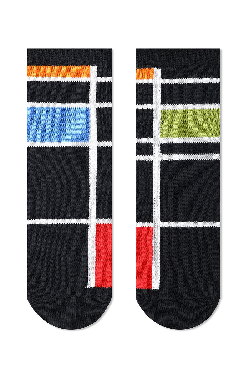 Tailored Union Intarsia Knit Ankles Black