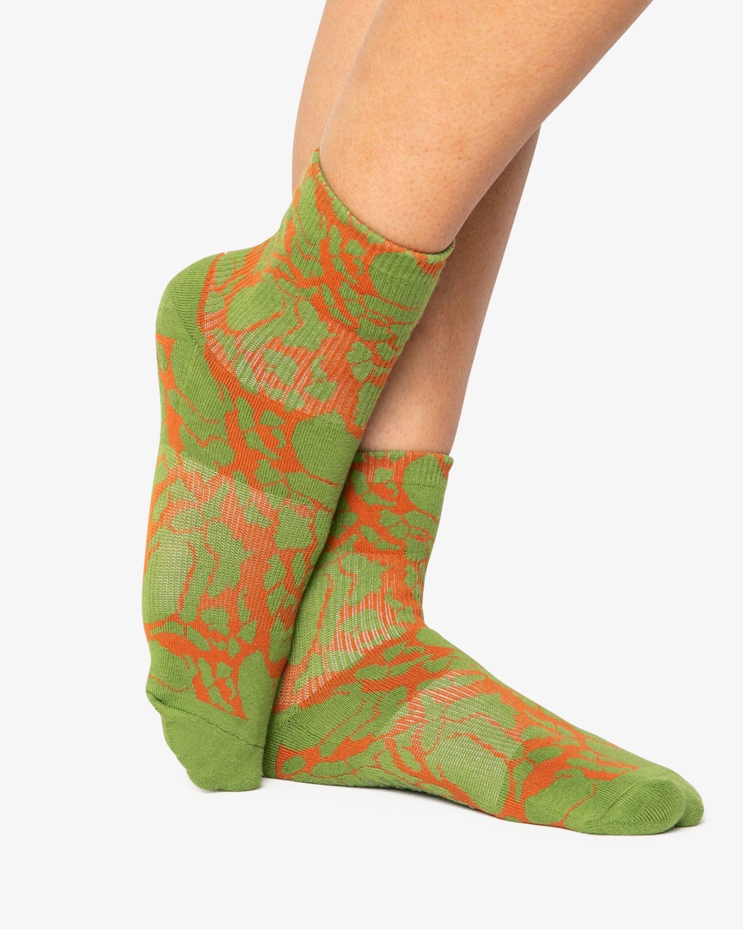 Crackle Ankle Grip Sock