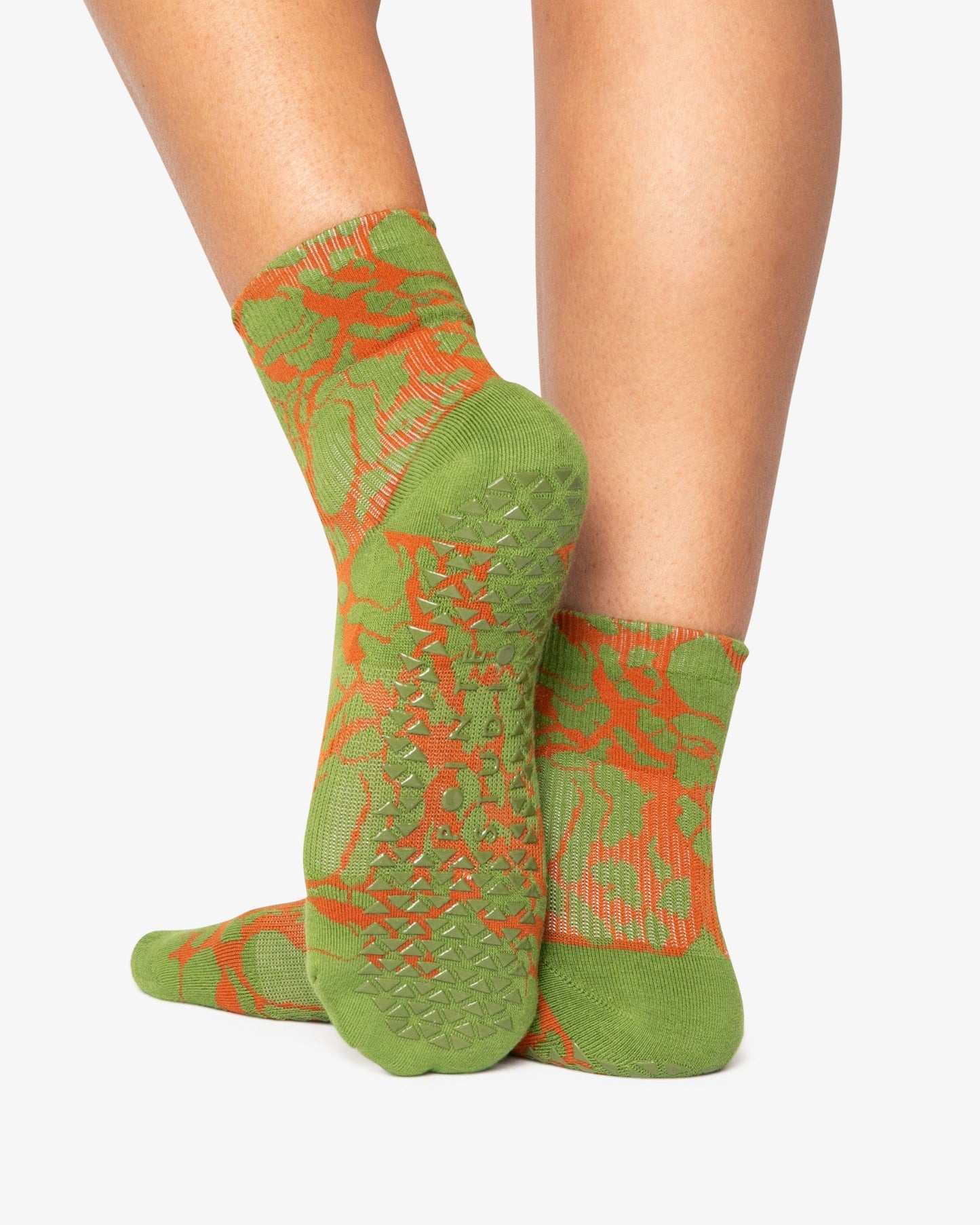 Crackle Ankle Grip Sock