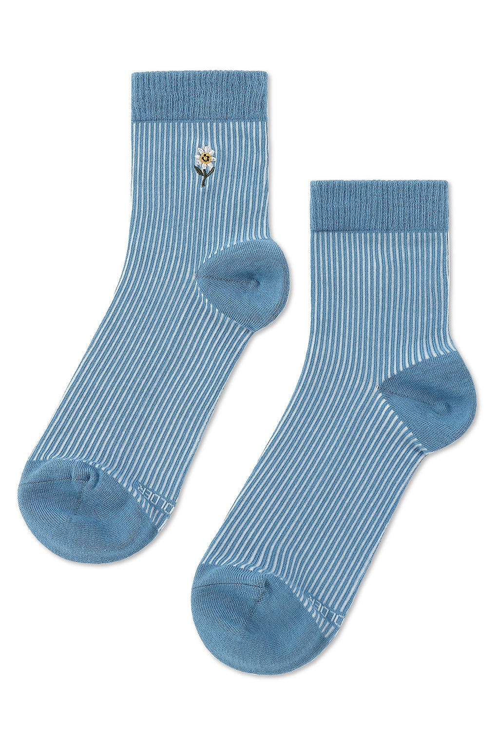 Tailored Union Daisy ankle blue socks 