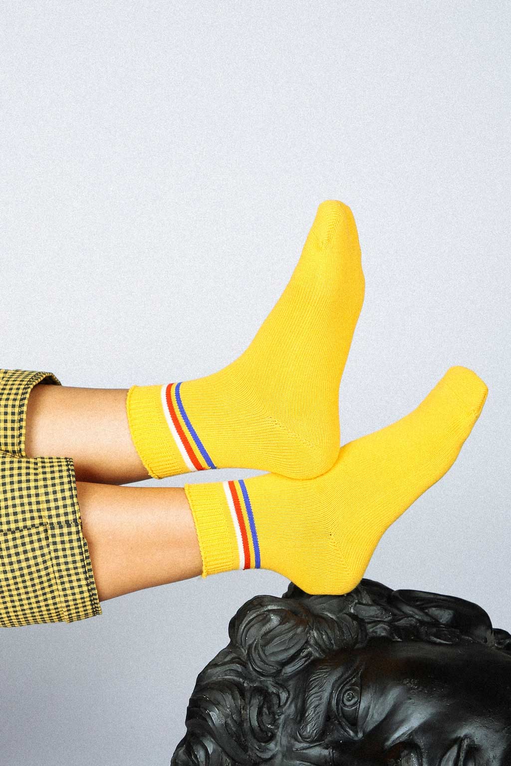 Tailored Union yellow retro socks 