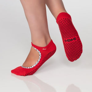 SHASHI SWEET Woman's Mary Jane Grip Socks with Trim - pac-mfg